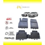 Fiat Egea Sedan 2015 ve Üstü Uyarlanabilir Universal Havuzlu Paspas - Siyah