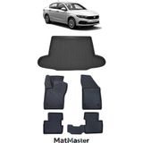 Fiat Egea Sedan 2016 Model 5d Premium Ekstra Havuzlu Paspas ve Bagaj Havuzu Set - Siyah