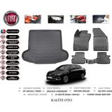 Fiat Egea Sedan 2017 Model 3D Bagaj Havuzu+4d Havuzlu Paspas Seti - Siyah