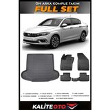 Fiat Egea Sedan Bagaj Havuzu+4.5d Havuzlu Paspas Seti 2017 Model - Siyah
