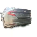 Fiat Egea Sedan İcin (2015 - 2018) Arka Tampon Eki - Difuzor (Plastik)