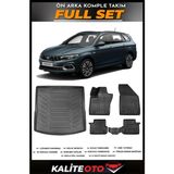 Fiat Egea Station Vagon Üst Bagaj Havuzu+4.5d Havuzlu Paspas Seti 2016 Model - Siyah