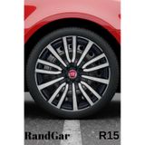 Fiat Egea Urban 15 İnç Jant Kapağı 4 Adet Siyah Gri C118 Rand