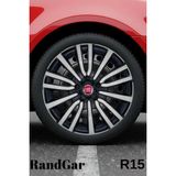 Fiat Egea Urban 15'' Inç Jant Kapağı (4 Adet) Siyah Gri C118