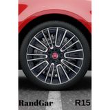 Fiat Egea Urban 15 İnç Jant Kapağı 4 Adet Siyah Gri C119 Rand