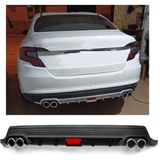Fiat Egea Uyumlu Body Kit Difüzör 4 Çıkış Yuvarlak Siyah Model 2