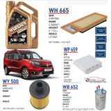 Fiat Fiorino 1.3 Multijet Euro 5 Wunder 5W30 Dpf 4 Lt Motor Yağ Ve Bakım Seti, Wunder Dpf 5W-30 4Lt Motor Yağı, Wunder Filtre Seti 5Li Bakım Se