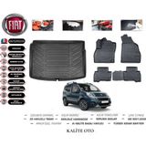 Fiat Fiorino 2013 Model 3D Bagaj Havuzu+4d Havuzlu Paspas Setii - Siyah