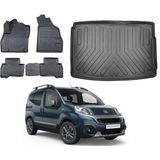 Fiat Fiorino 2014 Model Halı Zemin 3D Bagaj Havuzu+3d Araca Özel Paspas Takımı Birebir Uyumlu - Siyah
