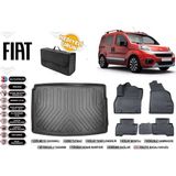 Fiat Fiorino 2017 Model Bagaj Havuzu+4d Araca Özel Havuzlu Paspas Takımıı Rice - Siyah