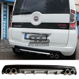 Fiat Fiorino Difüzör Arka Tampon Eki 4 Egzoz Çıkışlı Gri Lüx Tip
