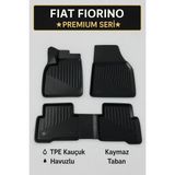 Fiat Fiorino Uyumlu 3D Oto Paspas Havuzlu - Fiorino Paspas - Siyah