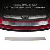 Fiat Fiorino/Qubo Arka Tampon Eşiği - Krom Taşlı | 2008 ve Sonrası