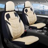 Fiat Fullback Uyumlu Deri Oto Koltuk Kılıfı Ön/arka Set Classy Seri Bej-Siyah - Bej - Siyah