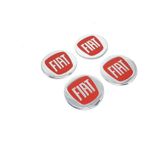 Fiat Jant Göbeği Alüminyum Sticker Yapıştırma 60Mm 4'Lü Set