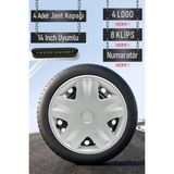 Fiat Jant Kapağı Seti 4 Adet 14" Inç Gri ( Egea Fiorino Doblo Linea Punto Albea Palio Uno ) G016 - 14 inç