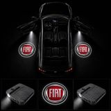 Fiat Kapı Altı Logo Projektör Led Işığı 2'li Set Pilli Kablosuz Kapı Karşılama Lambası