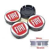Fiat Kırmızı Jant Göbek Arması 55-58Mm