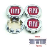 Fiat Krom Geçme Jant Göbeği 4 Lü 50-42Mm