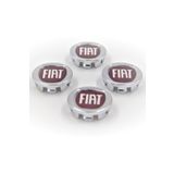 Fiat Krom-kırmızı 43mm Orjinal Tip Jant Göbeği