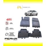 Fiat Linea 2007-2014 Uyarlanabilir Universal Havuzlu Paspas - Siyah