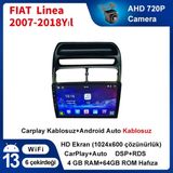 FIAT Linea 2007-2018Yıl Multimedya Android Sürüm 13 Kablosuz Carplay Navigasyon 9 Inç Ekran Çerçeveli ve Arka Görüş Kameralı 4gb Ram+ 64GB Rom Hafıza