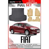 Fiat Linea 2008 Model 4d Bagaj ve Pro Serisi Havuzlu Bej Paspas Takımı - Siyah