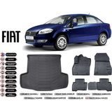 Fiat Linea 2012 Model Bagaj Havuzu Araca Özel Siyah Ekstra Havuzlu Paspas Takımı