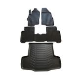 Fiat Linea 3D Havuzlu Paspas 2007-2018 Arasi+Bagaj Havuzu Ikili Set Siyah