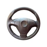 Fiat Linea-Doblo- Fiorino -Punto Tuşlu versiyon uyumlu Spor desen direksiyon kılıfı siyah dikiş