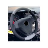 Fiat Linea Uyumlu Dikmeli Direksiyon Kilifi Siyah Deri 4Prc Gri-Siyah