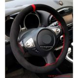 Fiat Linea Uyumlu Dikmeli Direksiyon Kilifi Ultra Luks Alkantra Kirmizi Yuzuklu