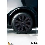 Fiat Palio 14'' Inç Jant Kapağı (4 Adet) Siyah S108