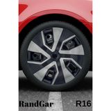 Fiat Palio 16'' Inç Jant Kapağı (4 Adet) Siyah Füme C114
