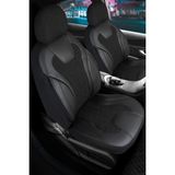 Fiat Palio Deri Detaylı Oto Koltuk Kılıfı Ön Arka Set Siyah Siena Seri Şhn