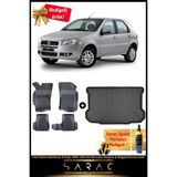 Fiat Palio Hatcback 5 Kapı 2003-2011 Araca Özel 3D Havuzlu Paspas & Bagaj Havuzu Seti+(Hediyeli!) - Siyah