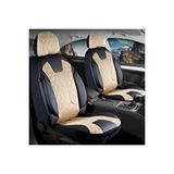 Fiat Palio Lüx Deri Detaylı Oto Koltuk Kılıfı Ön Arka Takım Cyrus BEJ SİYAH