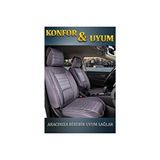 Fiat Palio Lüx Deri Oto Koltuk Kılıfı Ön Arka Takım Set Safir Serisi FÜME