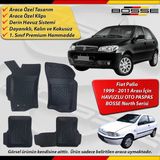Fiat Palio Paspas Araca Özel 1999 - 2011 Arası Derin Havuzlu Paspas Bosse North Serisi - Siyah