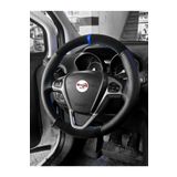 Fiat Palio Uyumlu Direksiyon Kilifi Alkantra Delikli Mavi Yuzuklu