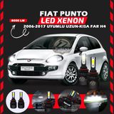 Fiat Punto 2006-2017 Uzun - Kısa Far Uyumlu Şimşek Etkili Led Xenon Light Series H4