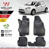 Fiat Punto Paspas 2005 2018 Arası Uyumlu 3D Havuzlu Paspas - Siyah