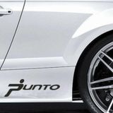 Fiat Punto Yapıştırma Marşpiyel Yazısı Sticker 2 Adet