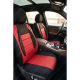 Fiat Ritmo Uyumlu Kırmızı Gofraj Kumaş Full Ortopedik Oto Koltuk Kılıfı (Tam Takım Ön Arka )