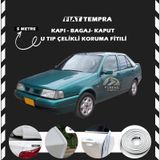 Fiat Tempra Oto Araç Kapı Koruma Fitili 5metre Parlak Beyaz Renk