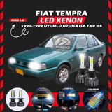 Fiat Tempra Uzun - Kısa Far Uyumlu Şimşek Etkili Led Xenon Pro Series H4