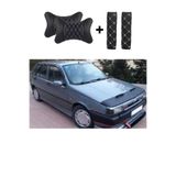 Fiat Tipo Kaput Maskesi Beyaz Nakış Kapitone Yastık-Kemer Setli 140MPS