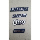 Fiat Uno Panjur Ve Otomobil Bagaj Yazı Sticker Takım Stickerı (4 Parça)