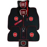 Fiat Uyumlu Oto Halı Paspas | Fiat Siyah Araç Seyahat Boyun Yastığı & Fiat Kırmızı Oto Aksesuar