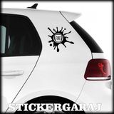 Fiat Uyumlu Tuning Leke 2 Adet Sticker - Araba Motosiklet Kask Buzdolabi Cam Otomobil Atv Laptop Tablet Duvar Stickeri